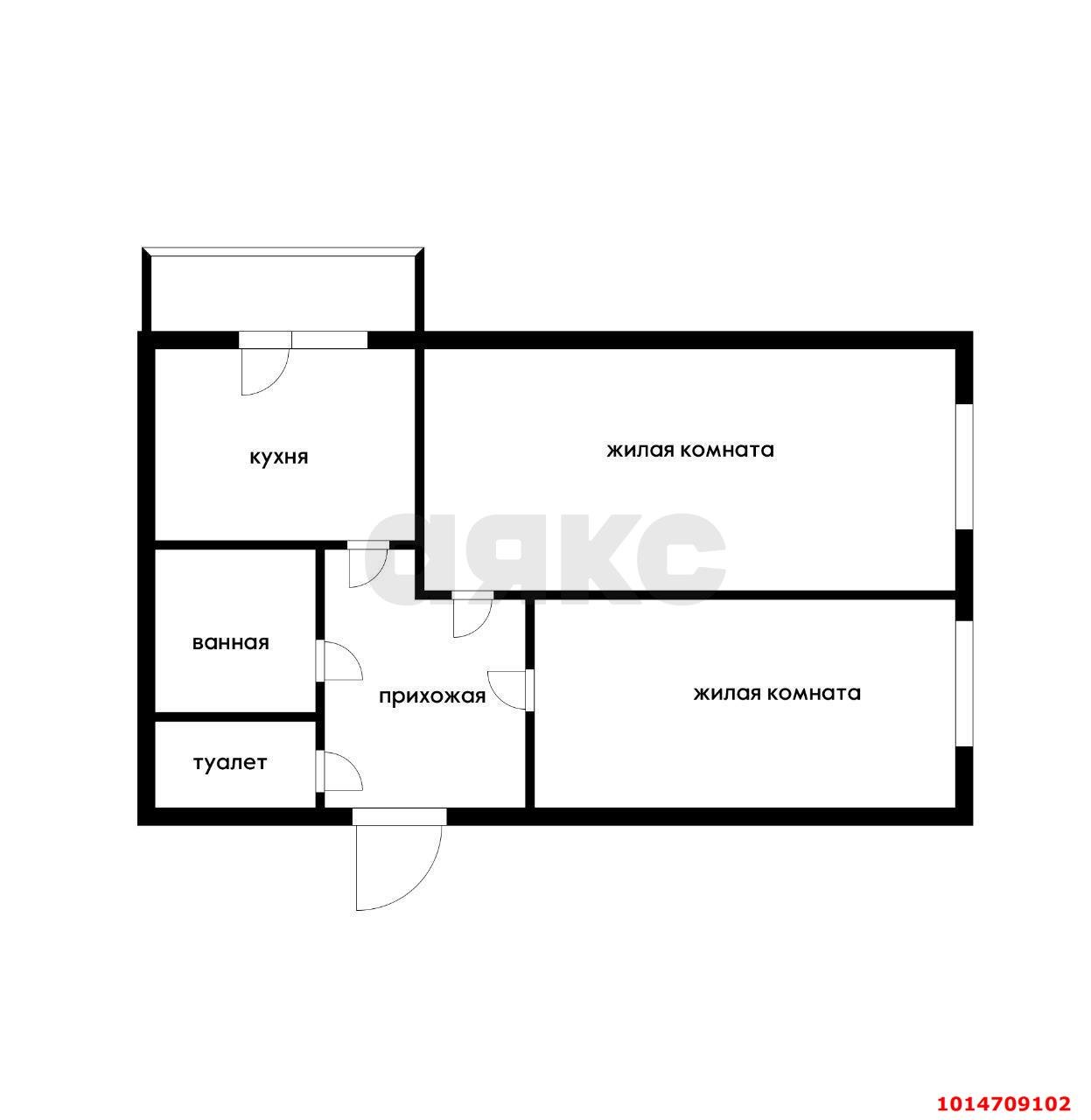 Фото №13: 2-комнатная квартира 55 м² - Берёзовый, Витаминкомбинат, ул. Целиноградская, 4/2Б