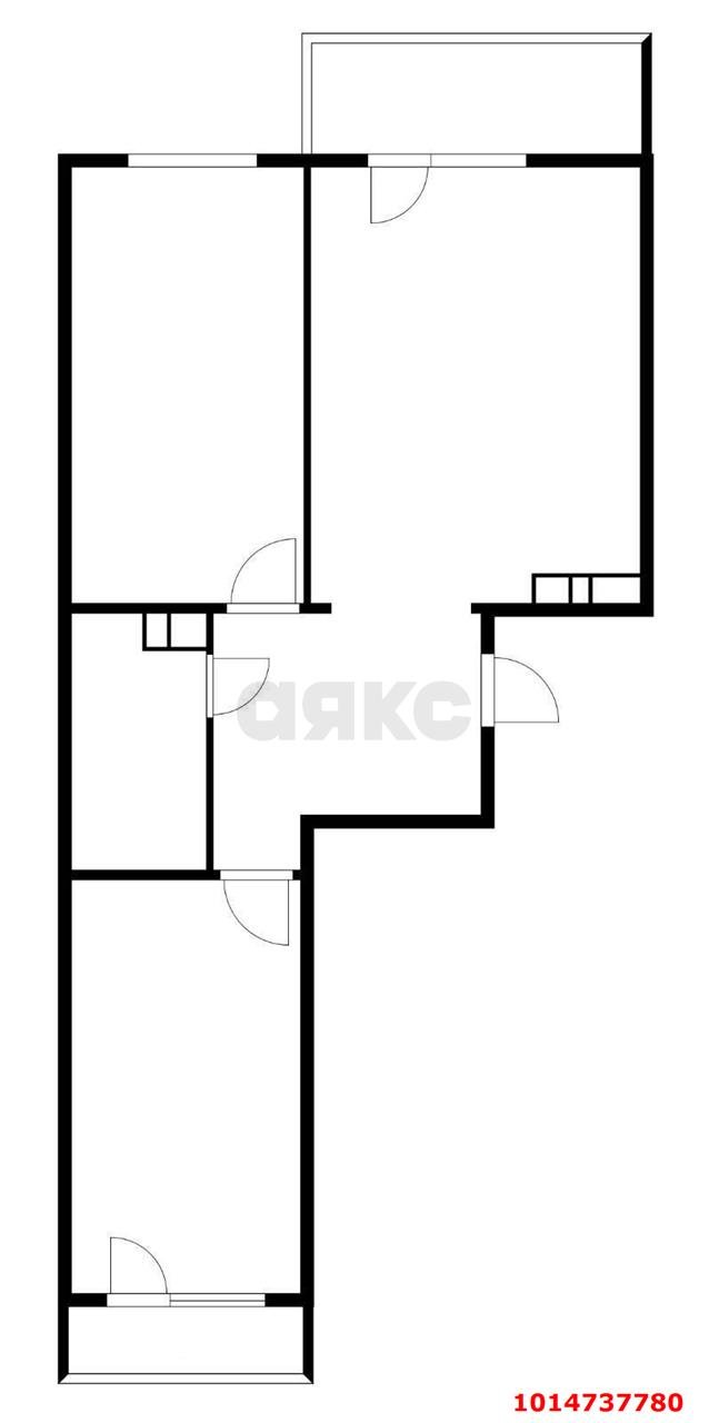Фото №4: 2-комнатная квартира 61 м² - Краснодар, жилой комплекс Дыхание, ул. Лётчика Позднякова, 2к17