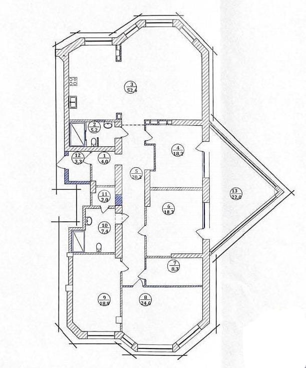 Фото №15: 4-комнатная квартира 203 м² - Анапа, 3Б, ул. Владимирская, 146к3