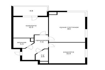 Фото №4: 2-комнатная квартира 65 м² - Краснодар, мкр. Парк Победы, 
