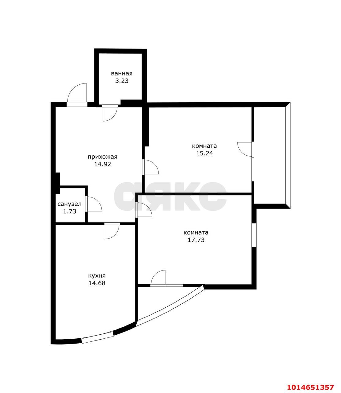 Фото №13: 2-комнатная квартира 67 м² - Краснодар, Кожзавод, ул. Минская, 122/5