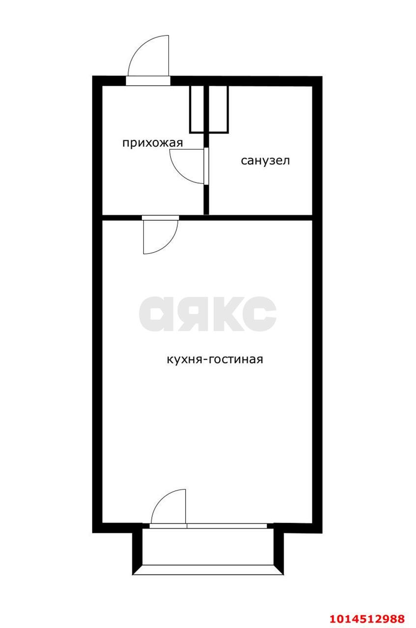 Фото №12: Студия 23 м² - Знаменский, Карасунский внутригородской округ, ул. Виноградная, 2/1