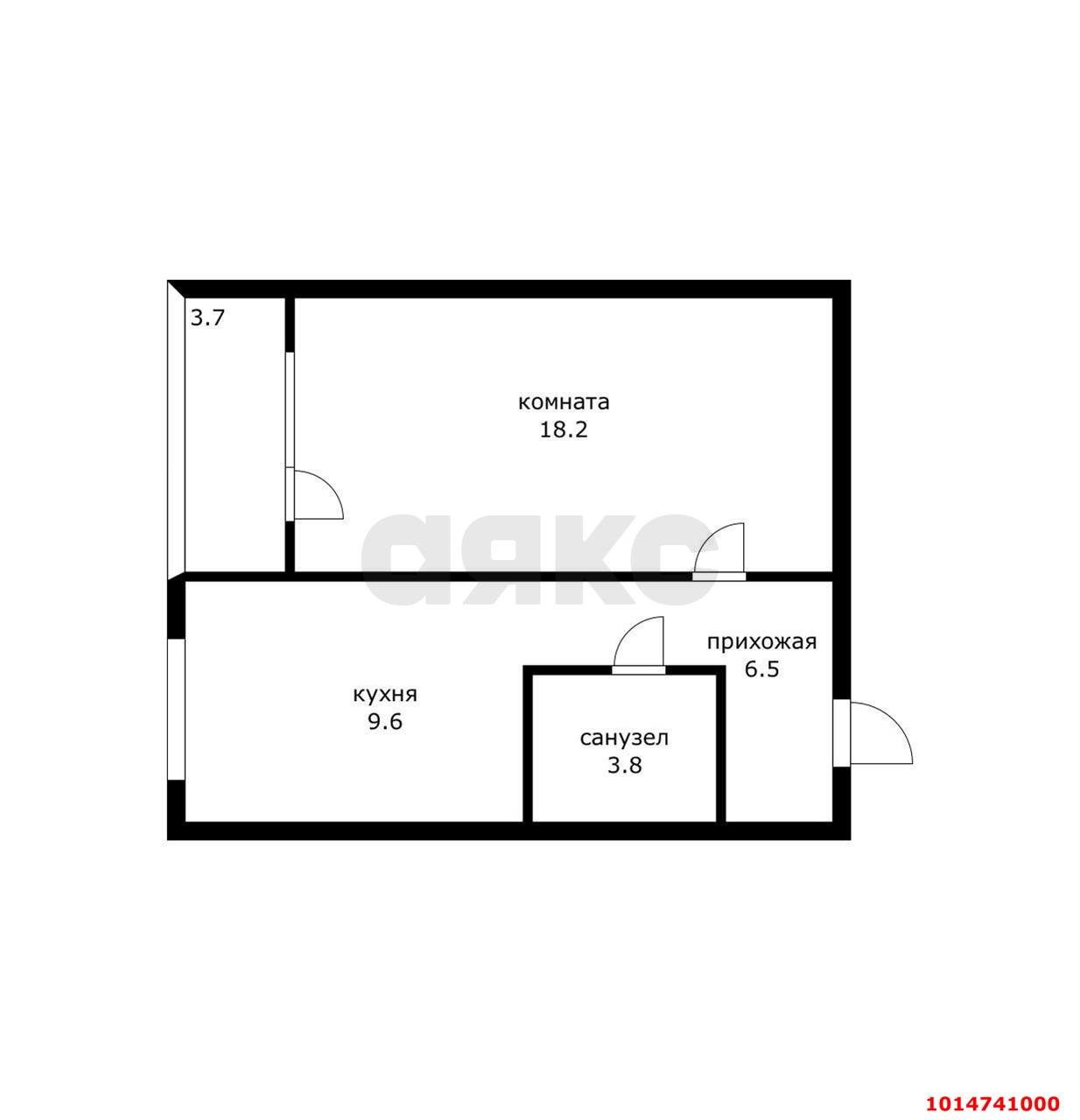 Фото №8: 1-комнатная квартира 30 м² - Краснодар, имени Петра Метальникова, ул. Российская, 267/6