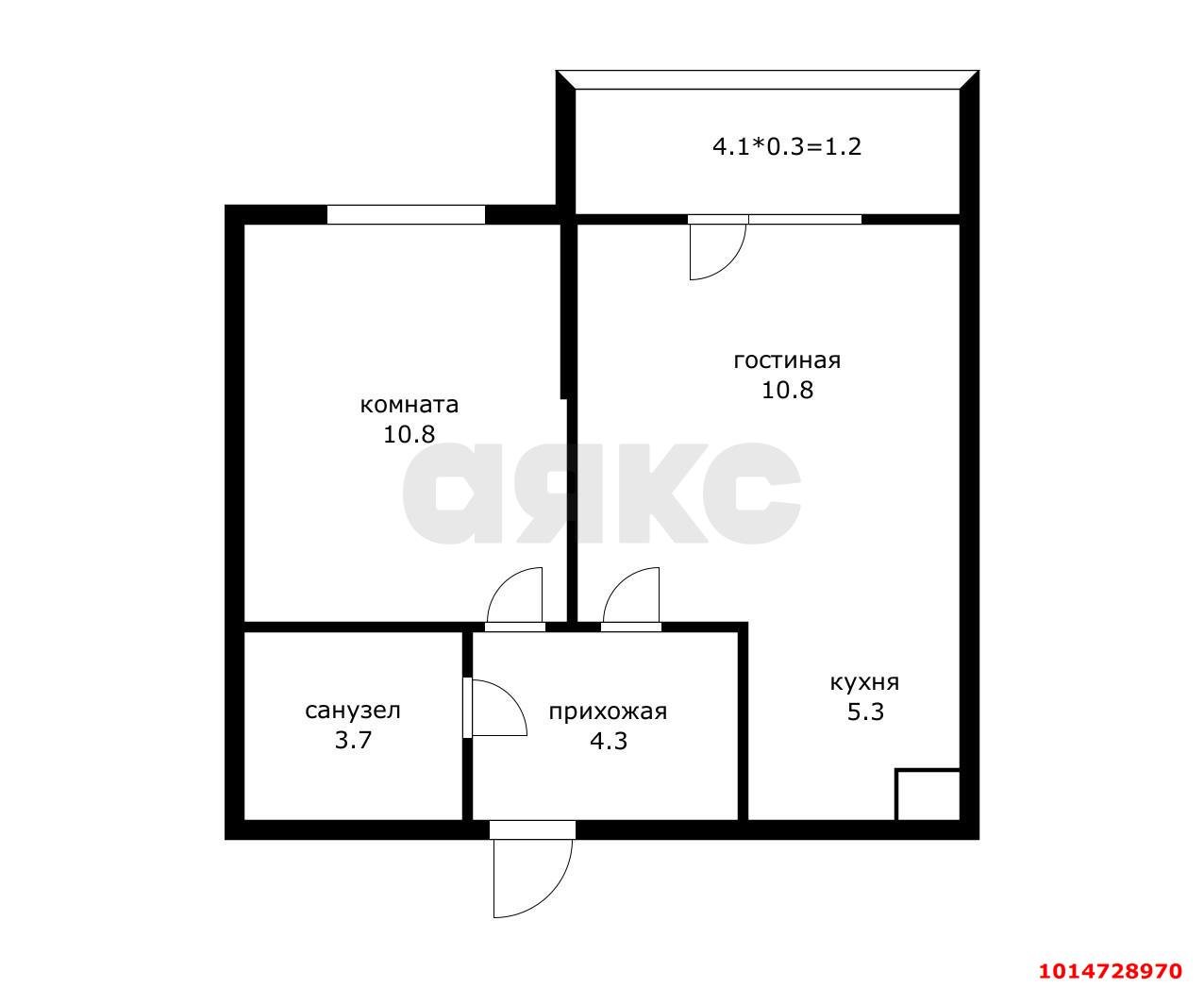 Фото №18: 1-комнатная квартира 40 м² - Краснодар, Прикубанский внутригородской округ, мкр. жилой комплекс Ракурс, ул. имени Героя Ростовского, 8к5