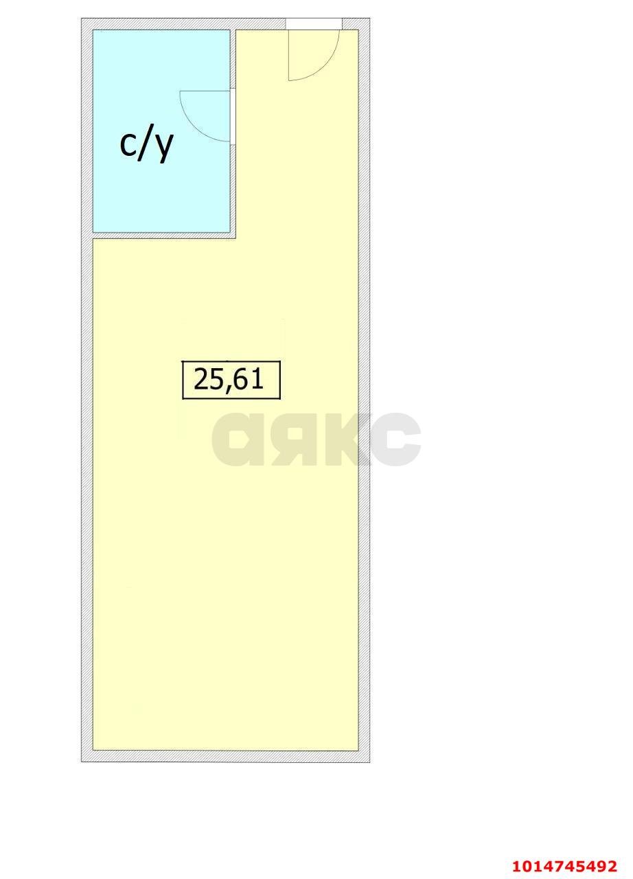 Фото №14: Студия 25 м² - Краснодар, Фестивальный, ул. Круговая, 4/1к3