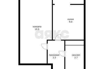 Фото №4: 1-комнатная квартира 33 м² - Краснодар, мкр. ЖК Абрикосово, ул. имени Героя Георгия Бочарникова, 4