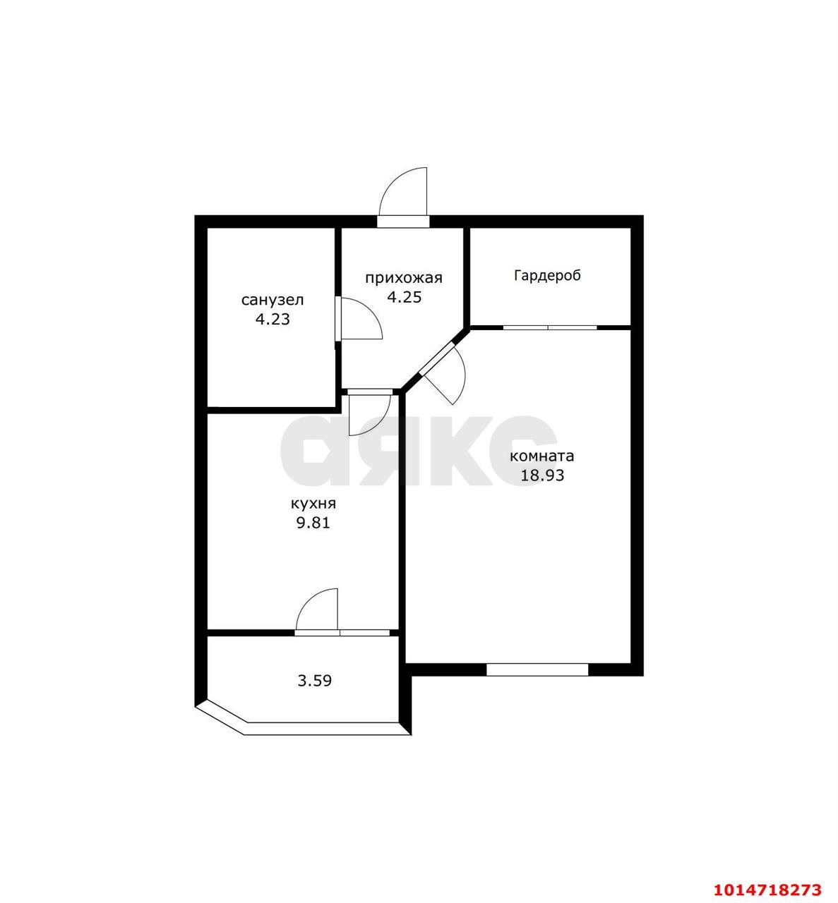 Фото №10: 1-комнатная квартира 40 м² - Краснодар, Достояние, ул. Конгрессная, 33