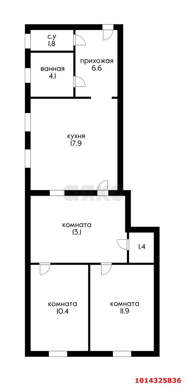 Фото №7: 3-комнатная квартира 68 м² - Краснодар, Пашковский, ул. Ленина, 10
