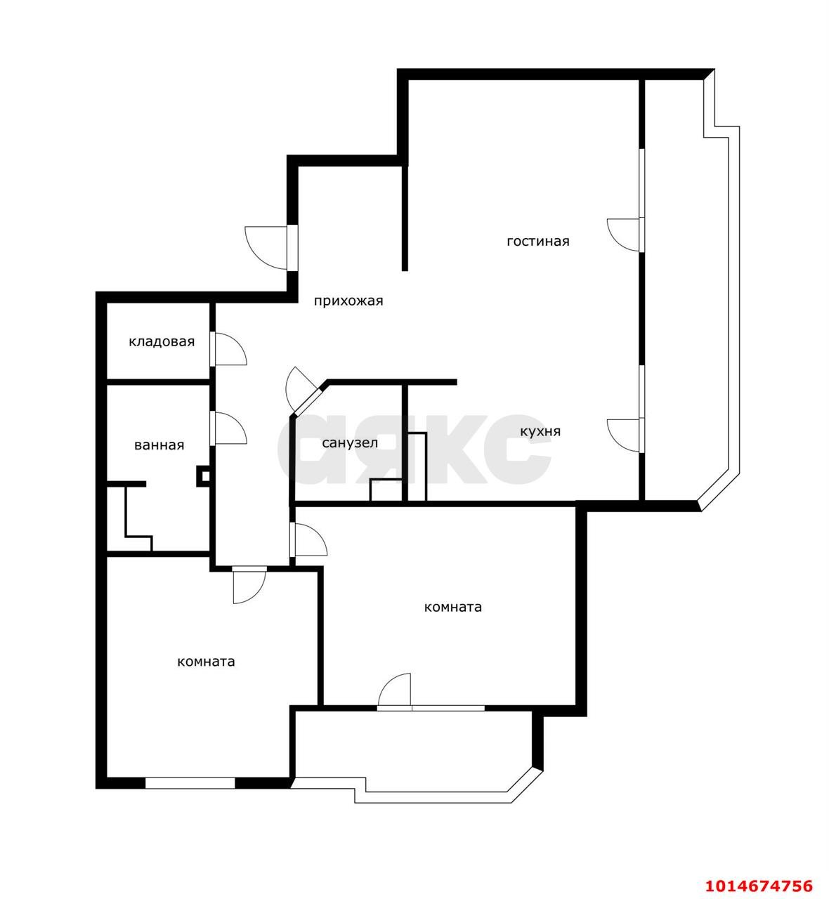 Фото №10: 3-комнатная квартира 104 м² - Краснодар, мкр. Западный внутригородской округ, ул. Фёдора Лузана, 4