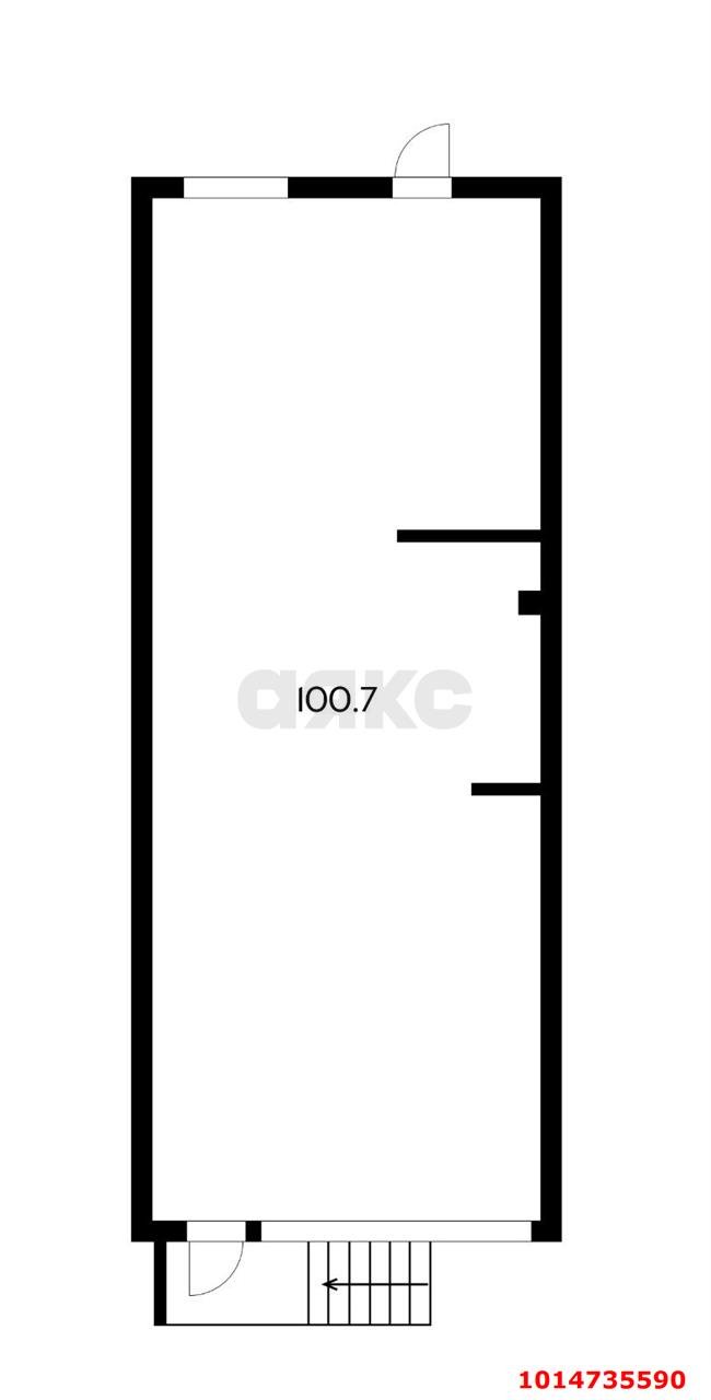 Фото №7: Офисное помещение <span class="whitespace-nowrap">100 м²</span>, <span class="whitespace-nowrap">1/12 эт.</span> - Краснодар, Карасунский внутригородской округ, мкр. Камвольно-суконный Комбинат, ул. Бородинская, 10