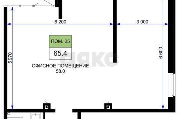 Фото №2: Торговое помещение 66 м² - Краснодар, мкр. жилой комплекс Дыхание, ул. Лётчика Позднякова, 2к23