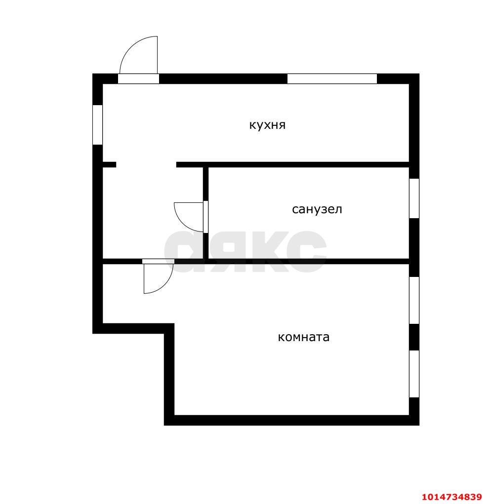 Фото №9: 1-комнатная квартира 30 м² - Краснодар, Центральный, ул. Чкалова, 111