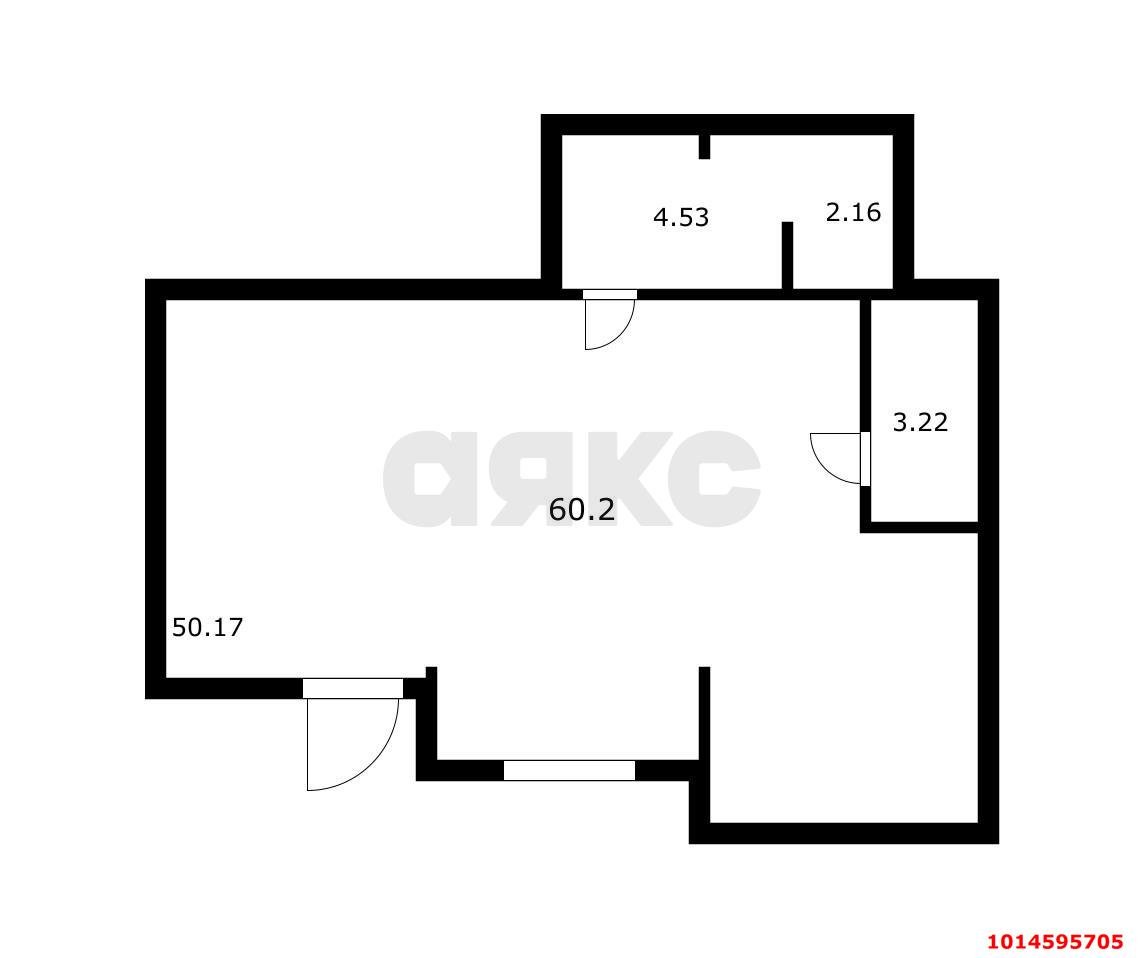 Фото №2: Торговое помещение 60 м² - Краснодар, ЖК Смородина, ул. имени Владимира Жириновского, 1