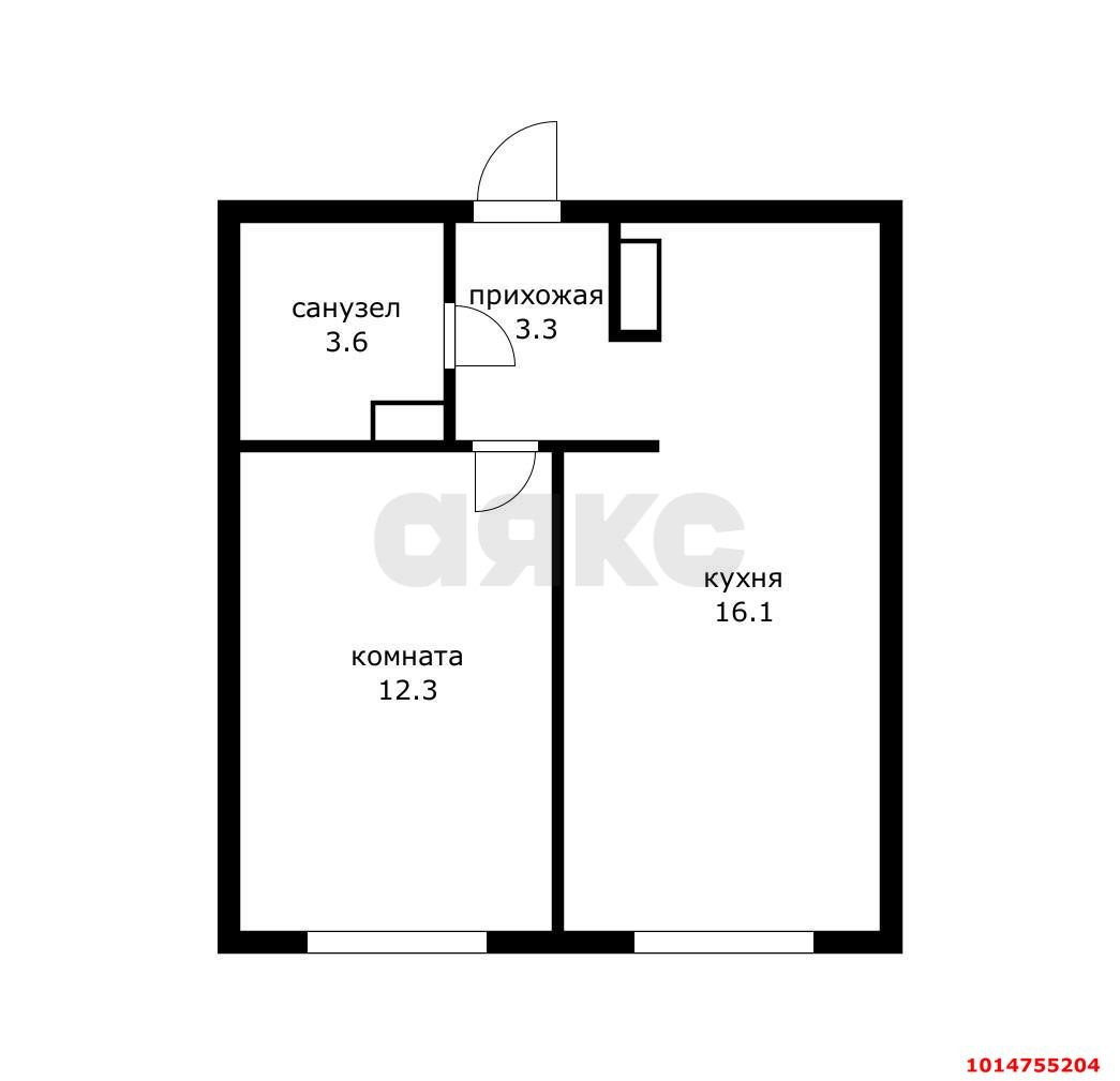 Фото №8: 1-комнатная квартира 35 м² - Краснодар, жилой комплекс Самолёт-3, ул. Ивана Беличенко, 86