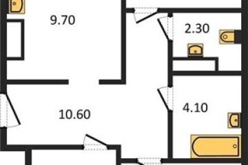 Фото №1: 2-комнатная квартира 70 м² - Краснодар, мкр. жилой комплекс Югге, 