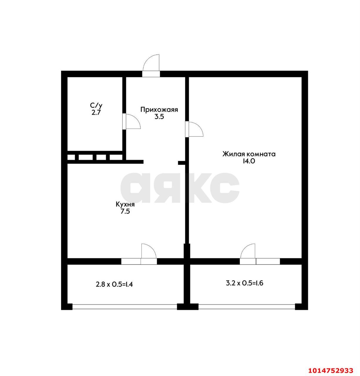 Фото №9: 1-комнатная квартира 34 м² - Краснодар, жилой комплекс Грани, ул. Западный Обход, 45к4