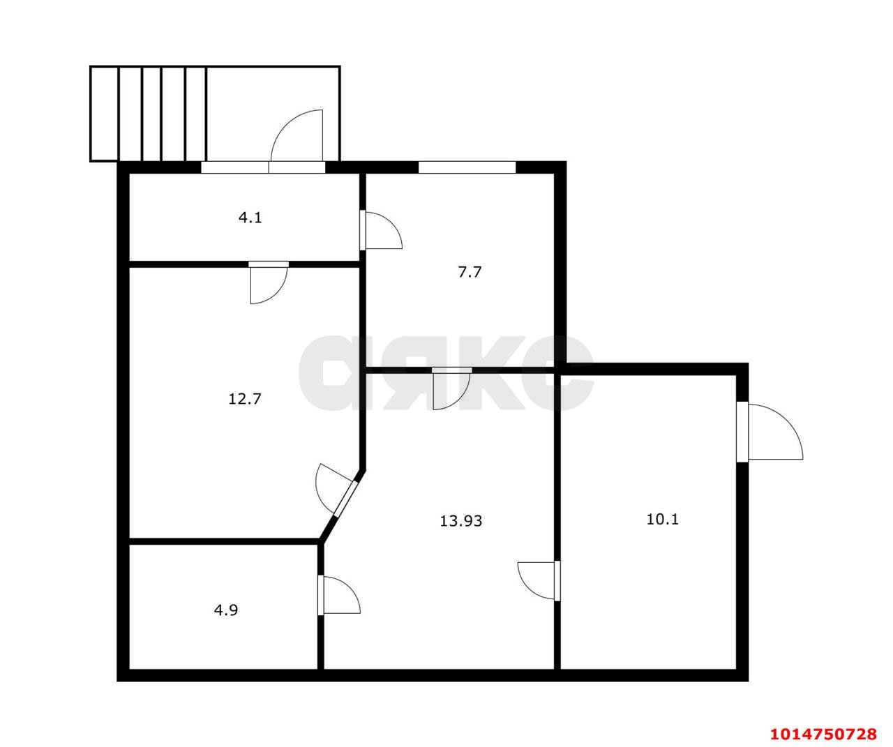 Фото №1: Торговое помещение 54 м² - Краснодар, Музыкальный, ул. имени И.И. Дунаевского, 25/1