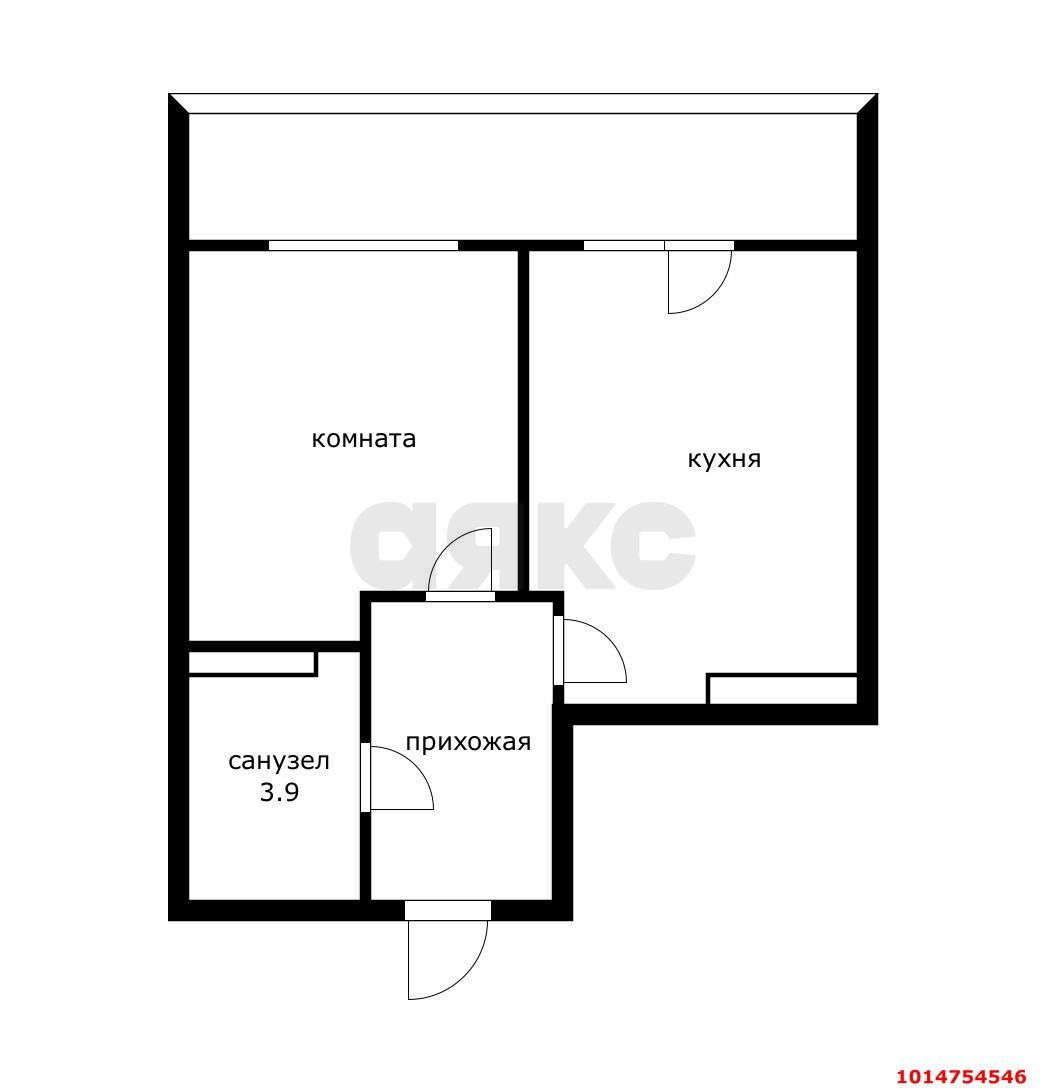 Фото №9: 1-комнатная квартира 32 м² - Краснодар, жилой комплекс Краски, ул. Краеведа Соловьёва, 6к4