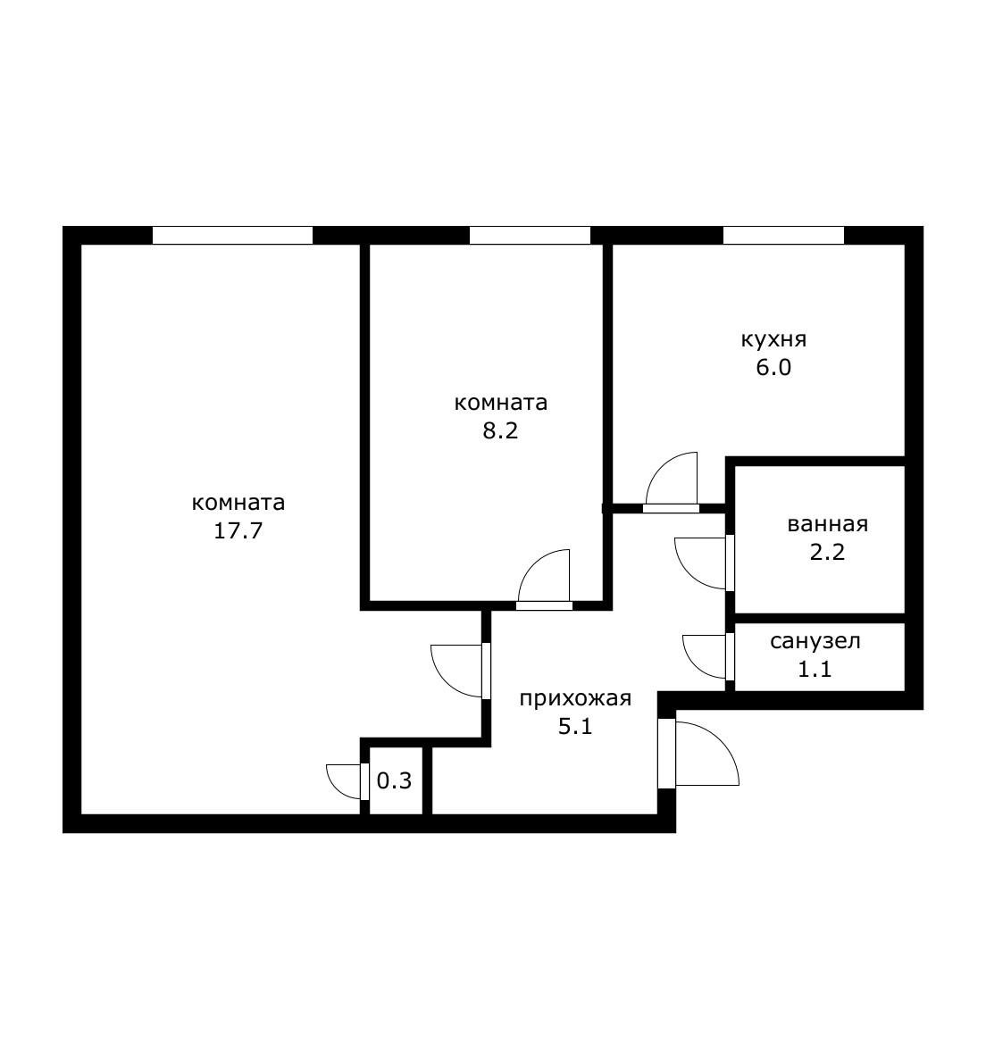 Фото №14: 2-комнатная квартира 40 м² - Плодородный, мкр. Прикубанский внутригородской округ, ул. Плодородная, 5