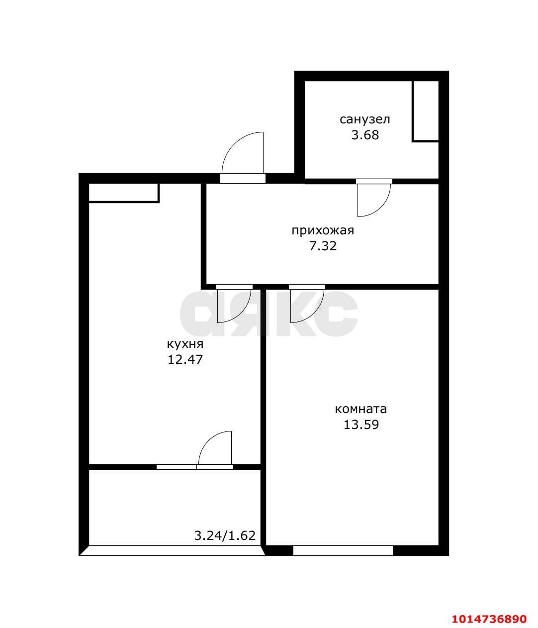 Фото №3: 1-комнатная квартира 42 м² - Приморский, ЖК Просторы Крыма