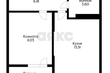 Фото №5: 1-комнатная квартира 36 м² - Краснодар, мкр. Карасунский внутригородской округ, ул. имени Владимира Жириновского, 7