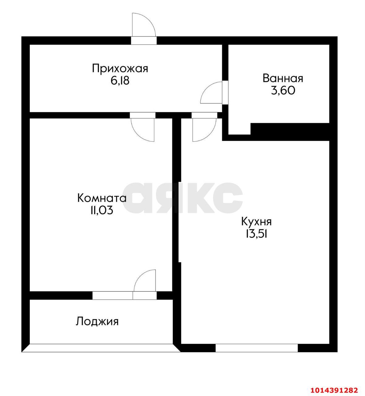Фото №5: 1-комнатная квартира 36 м² - Краснодар, Карасунский внутригородской округ, ул. имени Владимира Жириновского, 7