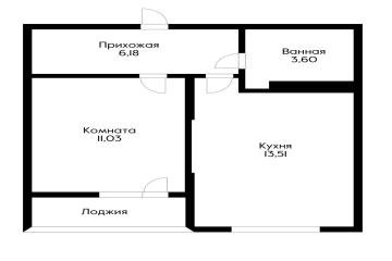 Фото №5: 1-комнатная квартира 36 м² - Краснодар, мкр. Карасунский внутригородской округ, ул. имени Владимира Жириновского, 7