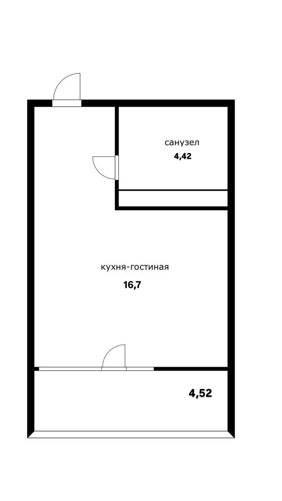 Фото №4: Студия 28 м² - Краснодар, Школьный, Прикубанский внутригородской округ, Круглик, мкр. жилой комплекс Сердце, ул. Школьная, 1