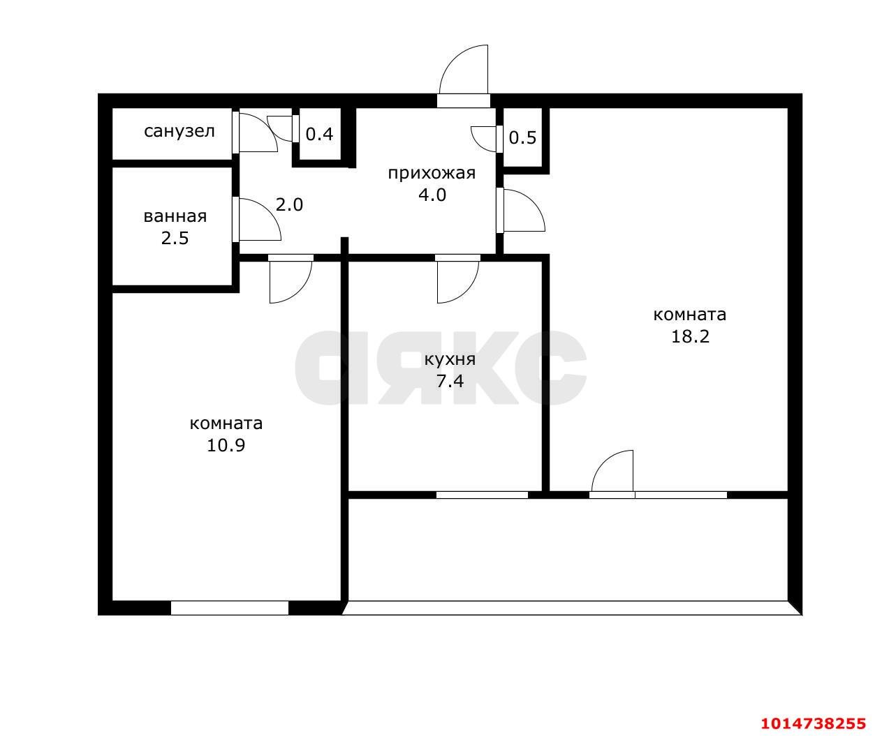 Фото №20: 2-комнатная квартира 59 м² - Краснодар, Черёмушки, ул. Ставропольская, 217/1