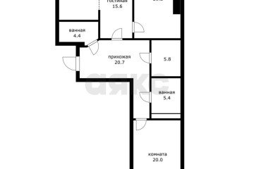 Фото №4: 3-комнатная квартира 106 м² - Краснодар, мкр. Центральный, ул. Постовая, 33