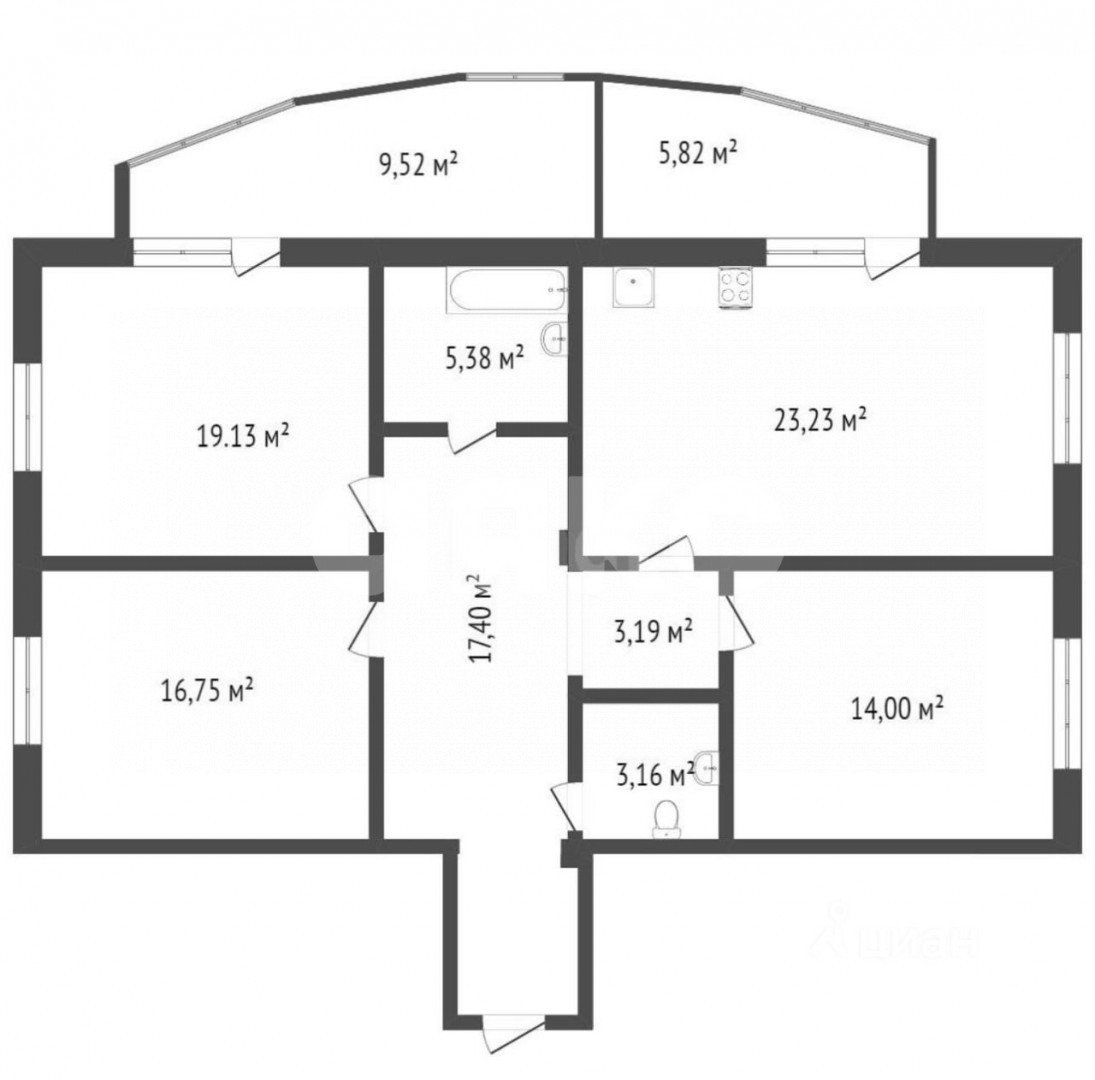Фото №18: 3-комнатная квартира 117 м² - Симферополь, ЖК Таврический, ул. Битакская, 17В