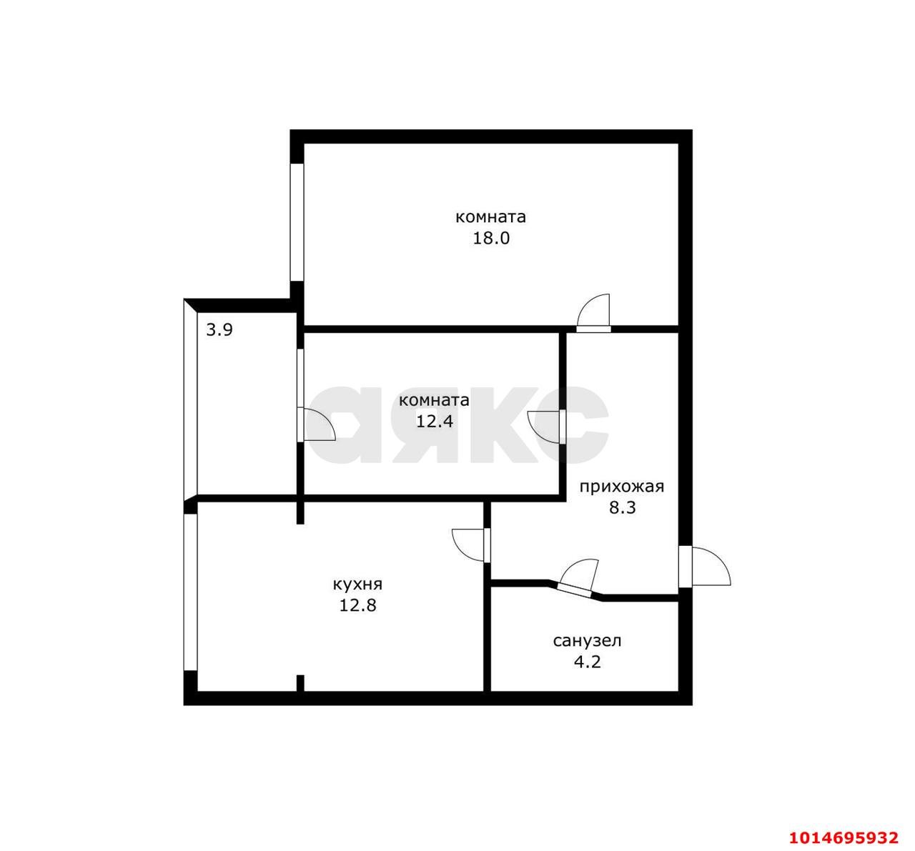 Фото №15: 2-комнатная квартира 55 м² - Краснодар, Прикубанский внутригородской округ, мкр. Музыкальный, ул. имени С.С. Прокофьева, 8