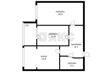 Фото №1: 2-комнатная квартира 55 м² - Краснодар, мкр. Музыкальный, ул. имени С.С. Прокофьева, 8
