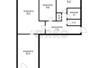 Фото №4: 3-комнатная квартира 55 м² - Краснодар, мкр. Гидростроителей, ул. имени Игнатова, 51