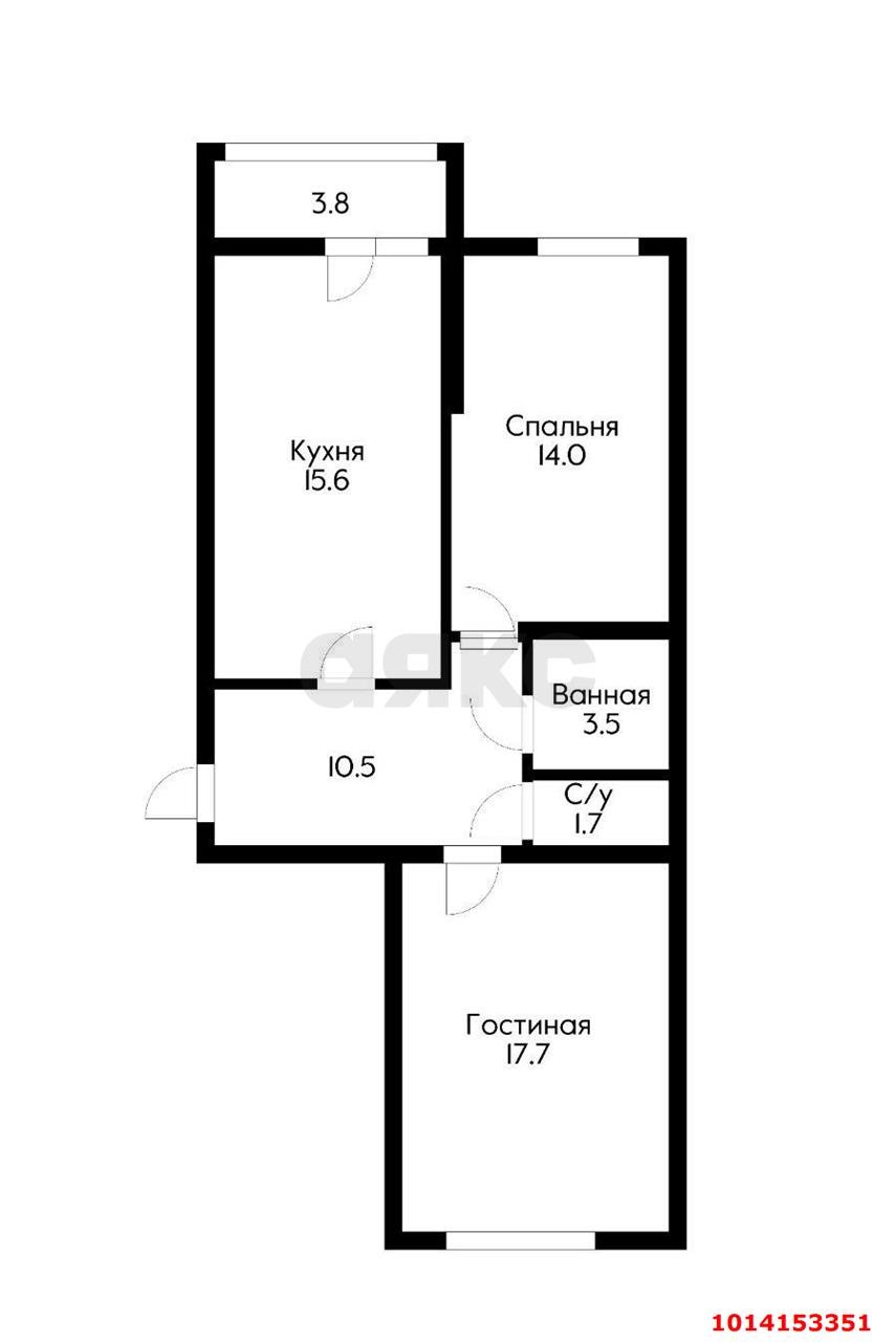 Фото №1: 2-комнатная квартира 64 м² - Краснодар, ЖК Панорама, ул. Восточно-Кругликовская, 28/2