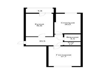 Фото №1: 2-комнатная квартира 64 м² - Краснодар, мкр. ЖК Панорама, ул. Восточно-Кругликовская, 28/2