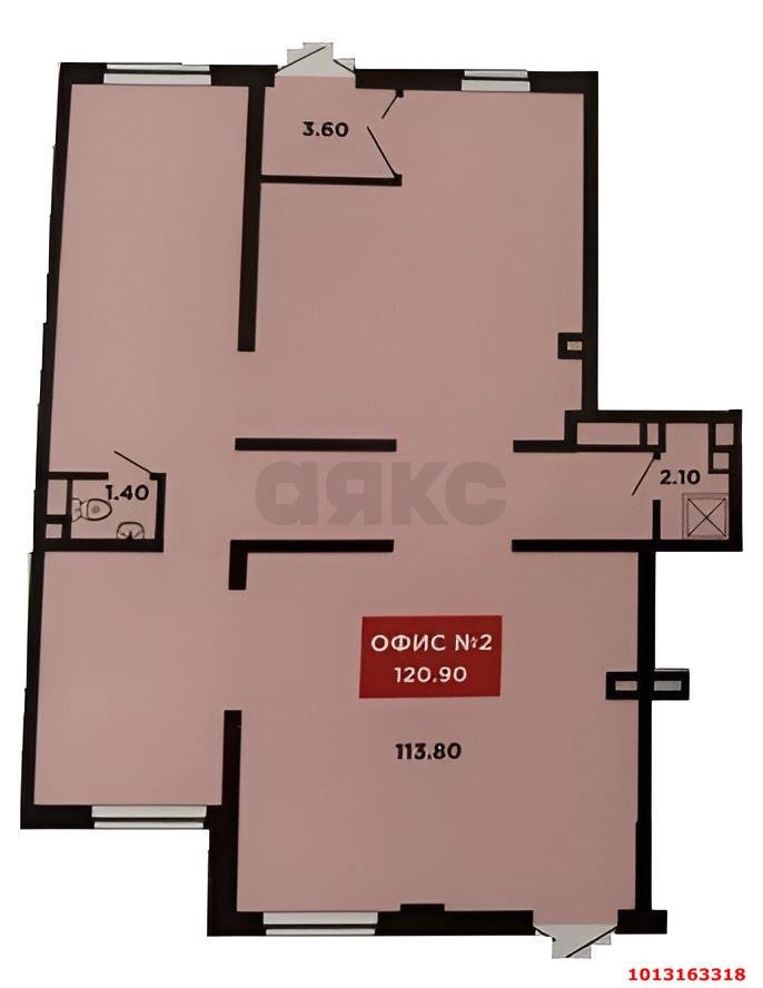Фото №13: Торговое помещение <span class="whitespace-nowrap">122 м²</span>, <span class="whitespace-nowrap">1/16 эт.</span> - Краснодар, Прикубанский внутригородской округ, мкр. ЖК Красная Площадь, ул. им. Мурата Ахеджака, 12к8