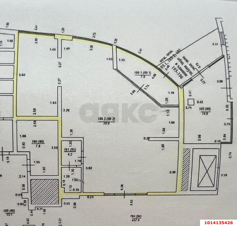 Фото №6: Торговое помещение 83 м² - Краснодар, Западный внутригородской округ, ЖК Адмирал, мкр. Центральный, ул. Кубанская Набережная, 39