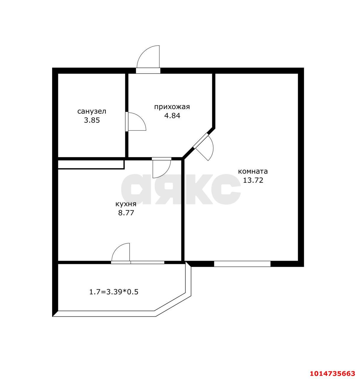 Фото №6: 1-комнатная квартира 33 м² - Краснодар, ЖК Губернский, ул. им. Героя Яцкова И.В., 9к3