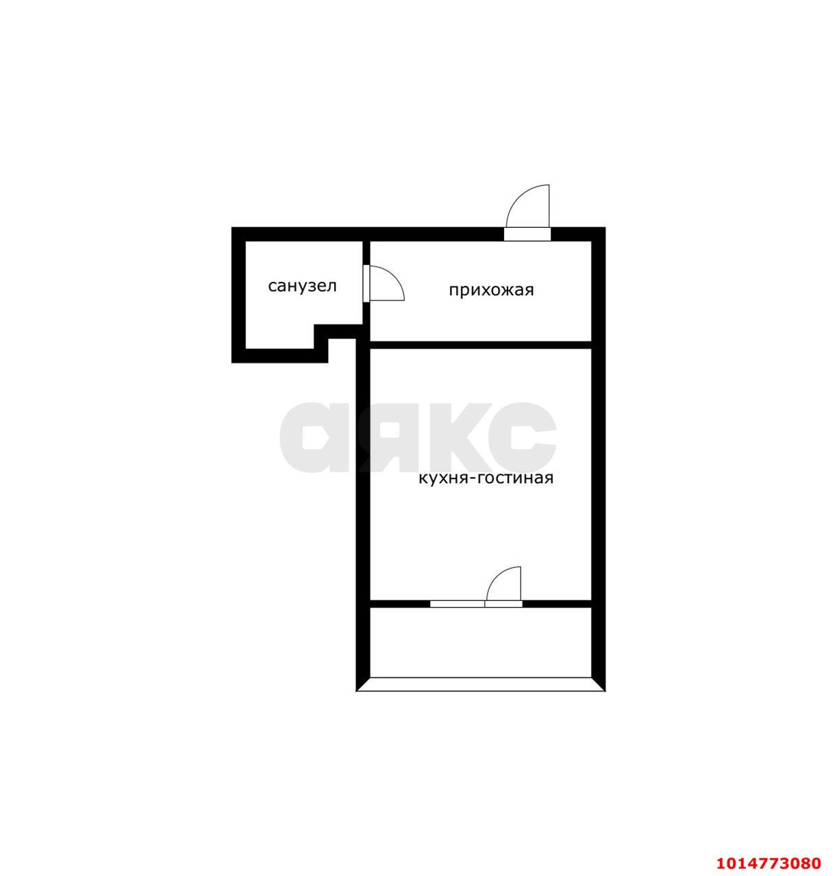 Фото №10: Студия 23 м² - Краснодар, жилой комплекс Самолёт, ул. Западный Обход, 39/2к5