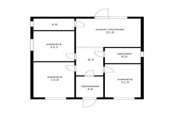 Фото №3: Дом 82 м² - Российский, мкр. Прикубанский внутригородской округ, ул. Триумфальная, 36/2