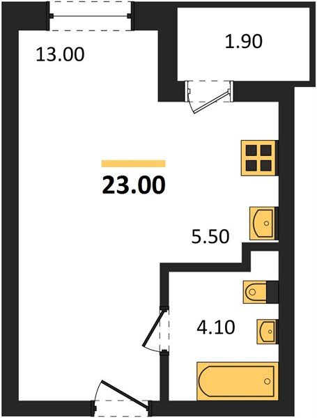 Фото №1: Студия 23 м² - Краснодар, жилой комплекс Архитектор, ул. Доблести, 8к1