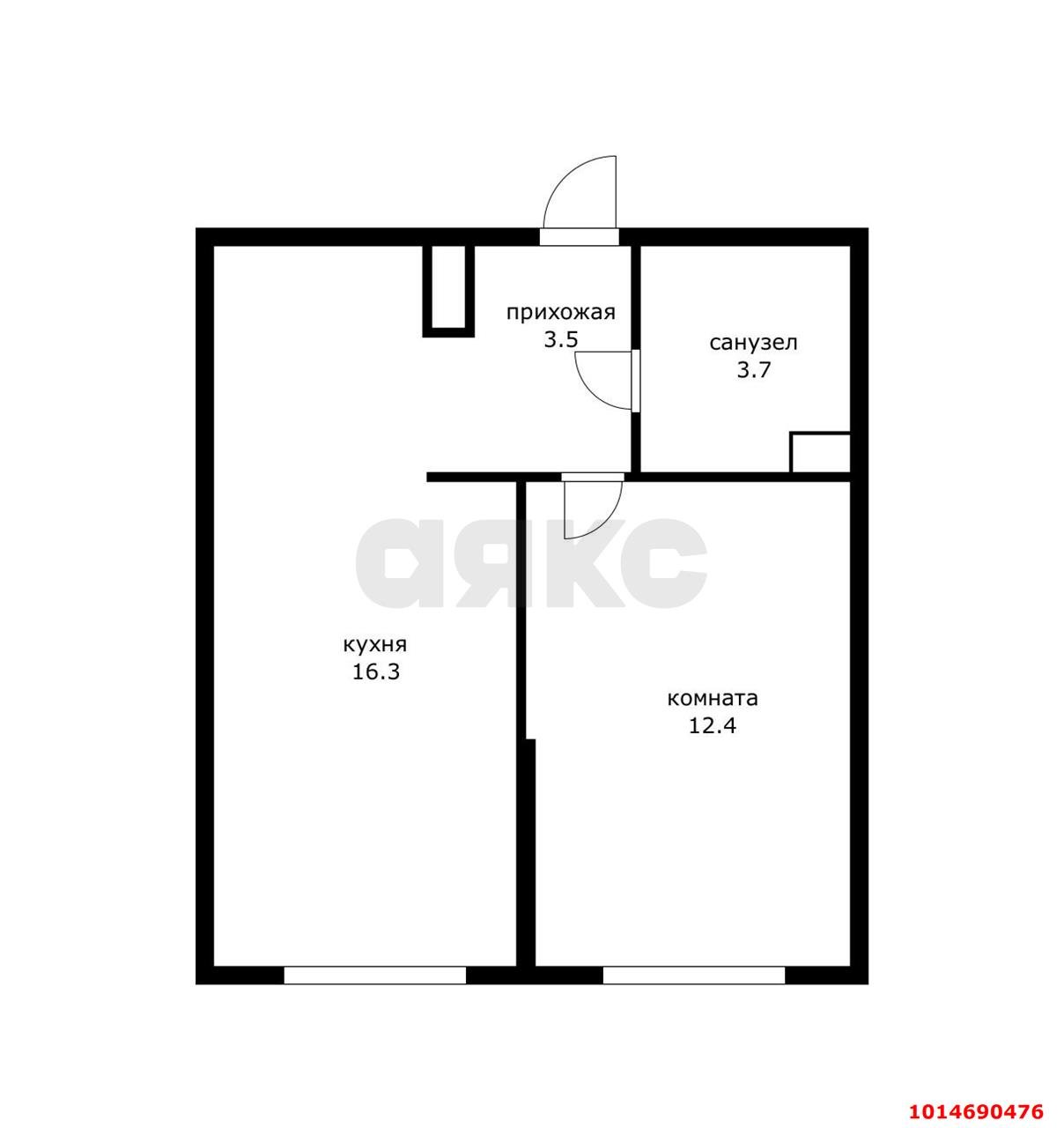 Фото №18: 1-комнатная квартира 35 м² - Краснодар, жилой комплекс Самолёт-6