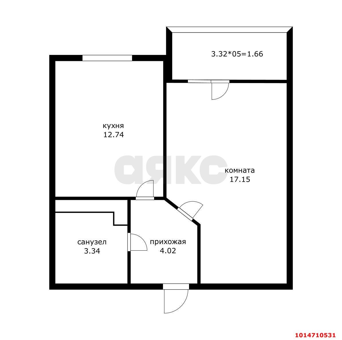 Фото №7: 1-комнатная квартира 37 м² - Краснодар, жилой комплекс Облака, ул. имени Генерала Корнилова, 9