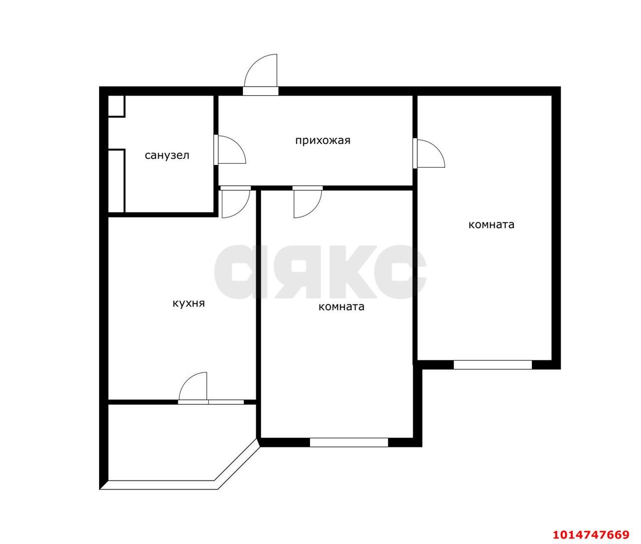 Фото №14: 2-комнатная квартира 44 м² - Краснодар, жилой комплекс Спортивная Деревня, ул. имени Генерала Корнилова, 18