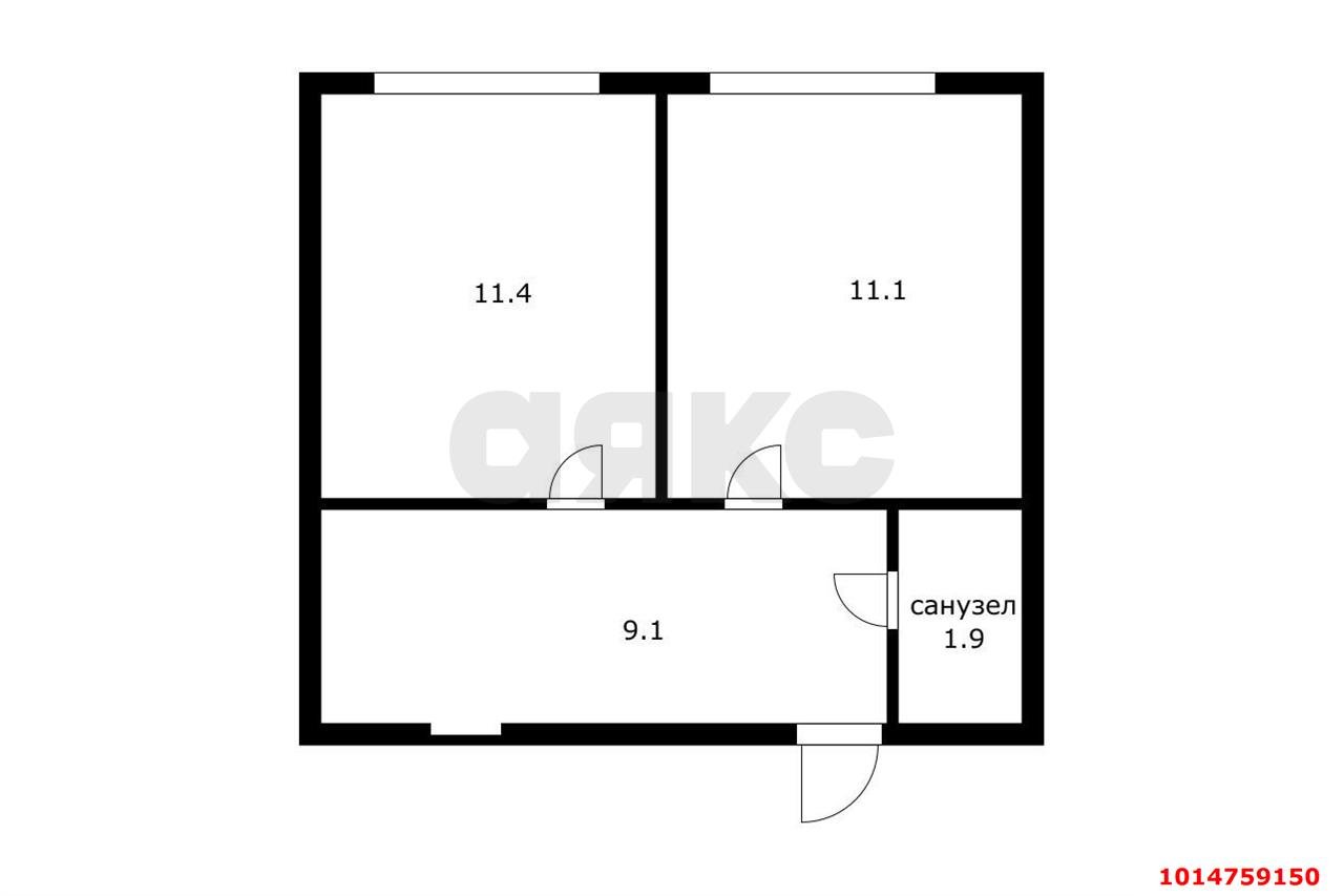 Фото №8: 2-комнатная квартира 33 м² - Краснодар, Гидростроителей, ул. имени Дмитрия Благоева, 8