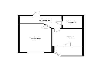 Фото №2: 1-комнатная квартира 39 м² - Знаменский, мкр. Карасунский внутригородской округ, ул. Первомайская, 36/1