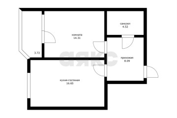 Фото №2: 1-комнатная квартира 44 м² - Краснодар, мкр. жилой комплекс Ural, ул. Уральская, 87/7