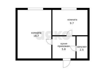 Фото №2: 2-комнатная квартира 36 м² - Ленина, мкр. Карасунский внутригородской округ, ул. Молодёжная, 43
