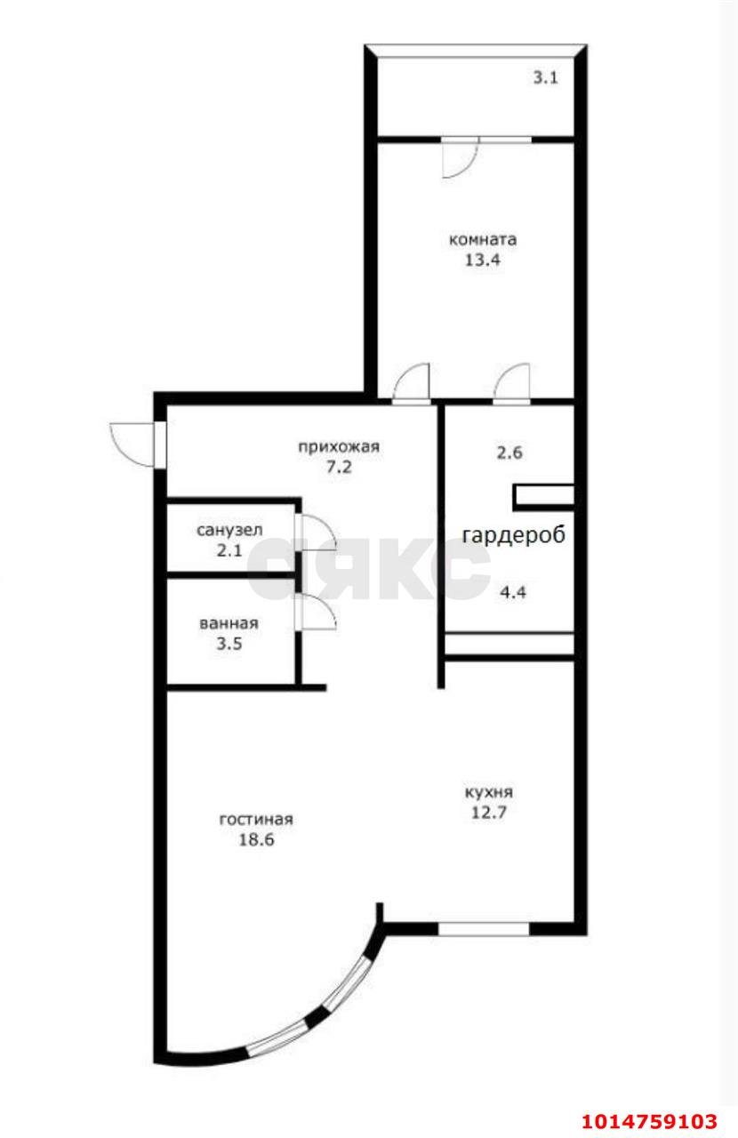Фото №17: 2-комнатная квартира 71 м² - Краснодар, Почтовый, ул. Артезианская, 20